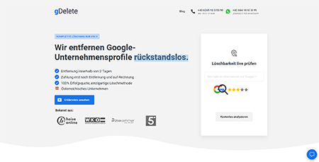 gdelete-webseite